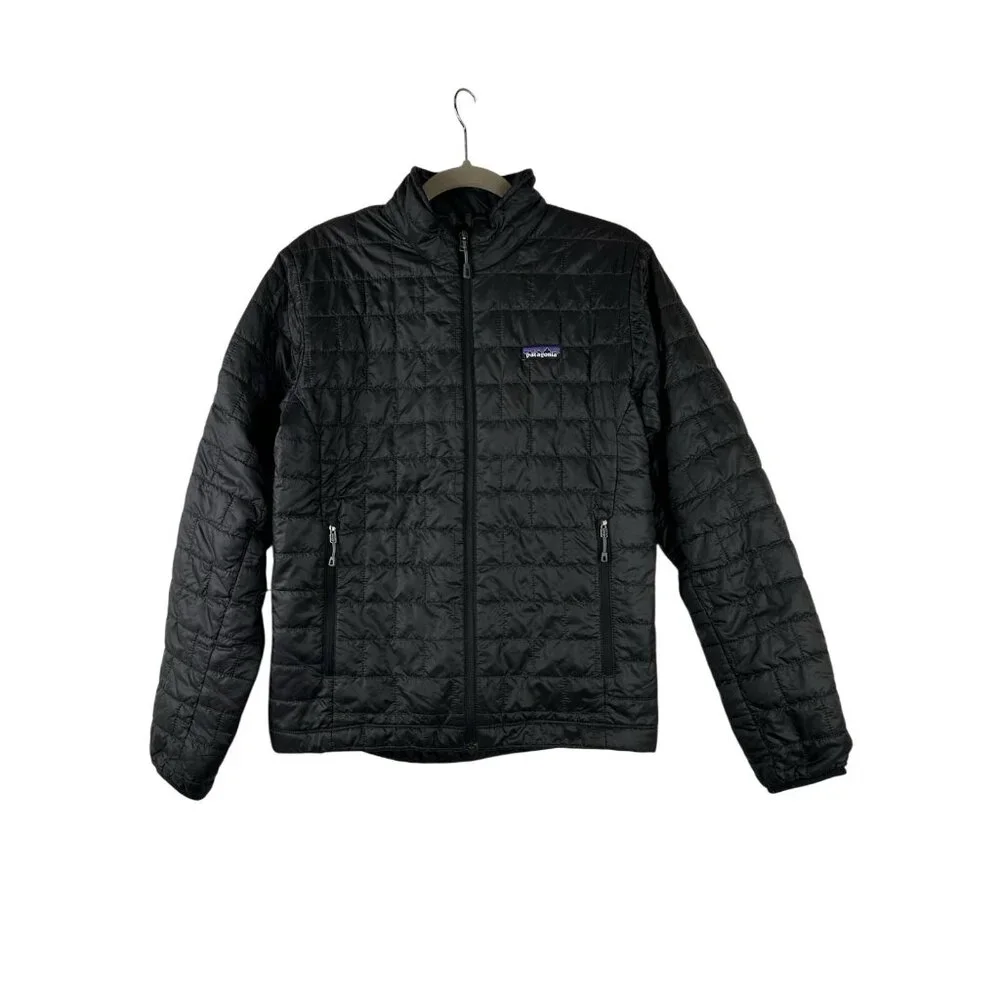Patagonia Nano Puff Jacket Mens Small Black Insulated Full Zip Hiking Outdoor - Picture 8 of 14
